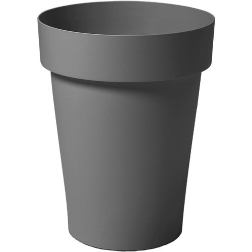 BLUMAX visoka okrugla posuda za biljke Melrose (Vanjska dimenzija (&amp;oslash; x V): 40 x 50 cm, Plastika, Sive boje) Slike
