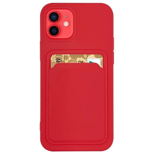 Urbie Ovitek Silicone Wallet Samsung Galaxy S20FE, rdeč, (20698640) Cene