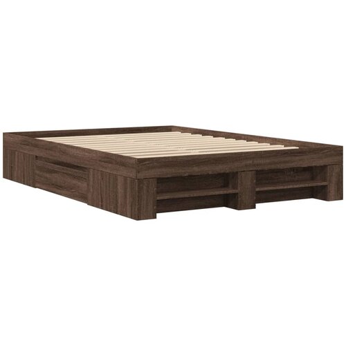 vidaXL Okvir za krevet smeđi hrast 120x190 cm konstruirano drvo Cijene
