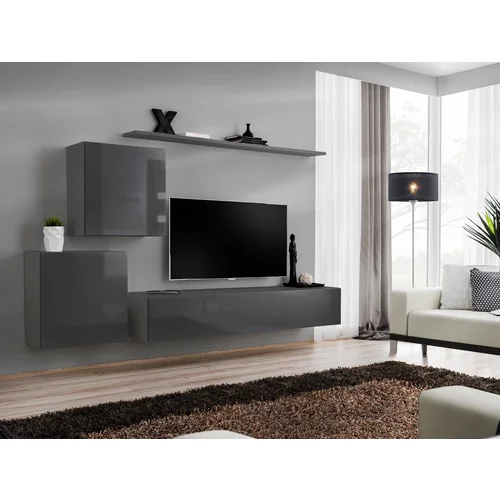 ASM Meble Dnevni TV regal Switch V 250 cm - grafit