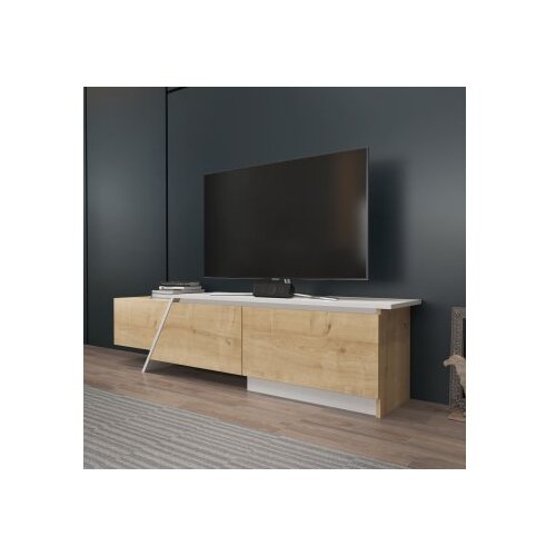 Hanah home TV komoda Zonas, 180x28,6x35 cm, Hrast Slike