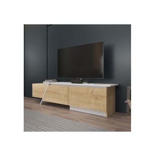 Hanah home tv polica zonas sapphire oak white Slike
