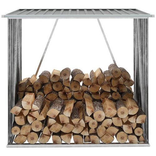  Vrtna lopa za drva pocinkano jeklo 163x83x154 cm sive barve Cene