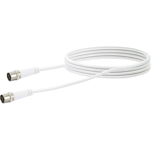 SCHWAIGER antene\, SAT priključni kabel [1x hitri mo&amp;scaron;ki konektor F - 1x hitri mo&amp;scaron;ki konektor F] 3.00 m 10 dB &amp;scaron;tirikratno oklopljen bela, (20431574) Slike