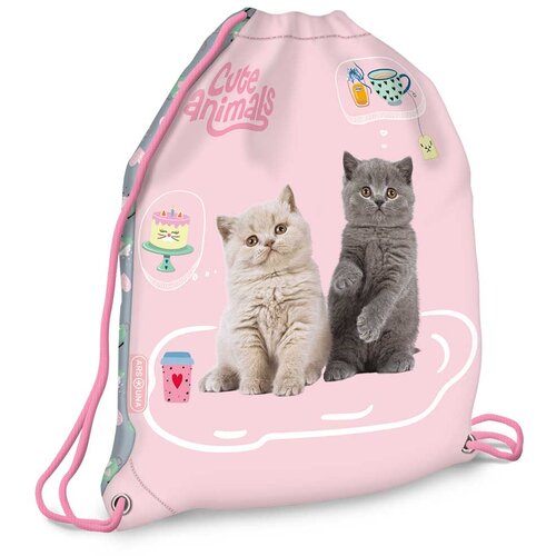 Ars Una Cute Animals Tea Party - torba za tjelesni i sportska torba s mačkama 32x42 cm Cijene
