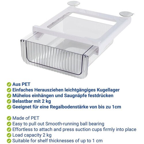 Wenko Plastičen organizator za hladilnik 27x24 cm Kira &amp;ndash; Slike