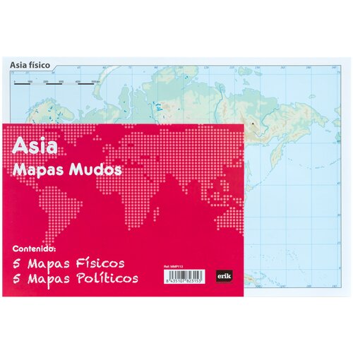 Grupo PAKET 10 MUTE MAPS AZIJA FIZIČNA POLITIKA, (20837035) Cene