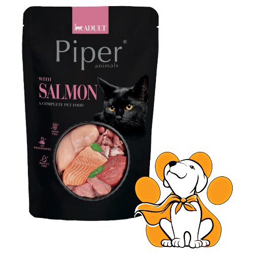 Piper Cat Sauce Salmon 100g, Vlažna Hrana Sa Lososom u Sosu Za Hidrataciju Cene