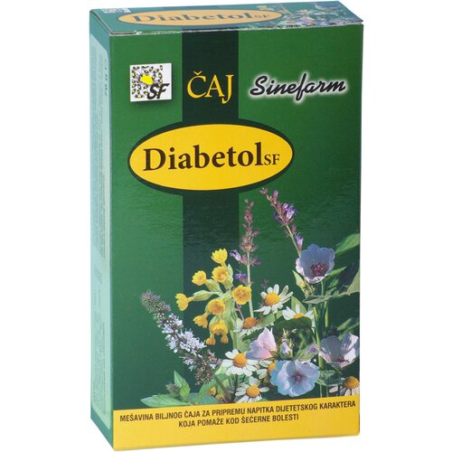 Sinefarm Čaj protiv &amp;scaron;ećerne bolesti Diabetol 70 g Slike
