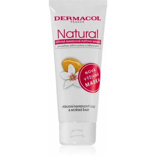Dermacol natural almond face mask hranilna maska za obraz 100 ml za ženske