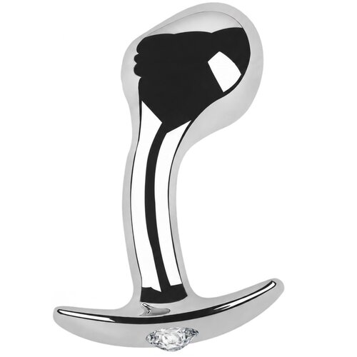 SuperLove Metal Prostate Plug Silver-Clear Gem Large Cijene
