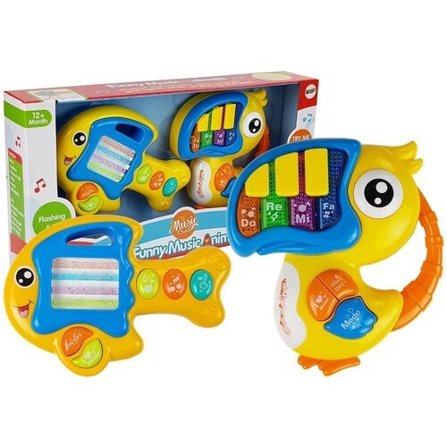  Interaktivne igračke riba i papiga na baterije 2u1 Slike