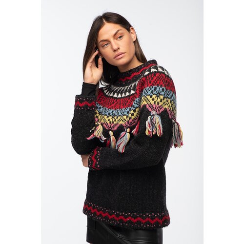 Wool Art Ženski džemper sa bućkicama 20WS10 Slike