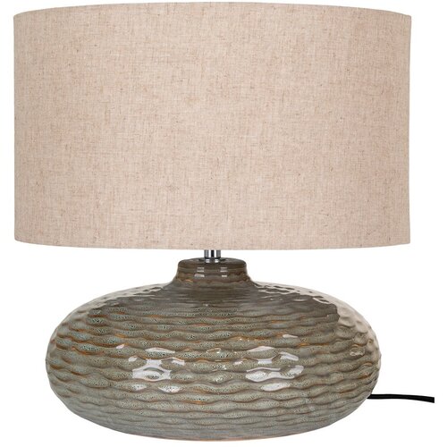 House Nordic Kaki zelena stolna lampa keramička s tekstilnim sjenilom (visina 44 cm) Oldham &amp;ndash; Slike