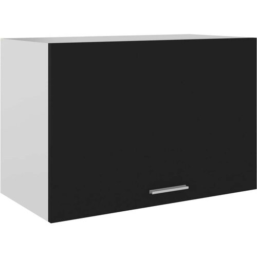 Viseći ormarić crni 60 x 31 x 40 cm od konstruiranog drva Slike