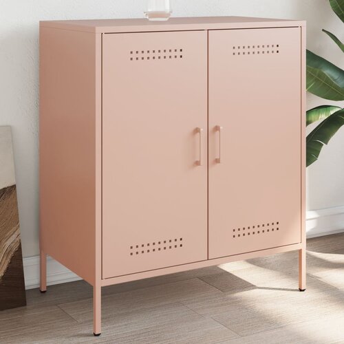 VidaXL Komoda roza 68x39x79 cm jeklo Slike