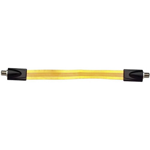 AXING SAT priključni kabel\, [1x F-vtikač - 1x F-vtikač]\, 0\,25 m\, 75 dB\, pozlačeni konektorji\, napeljava skozi okno\, prozorna, (20431943) Slike