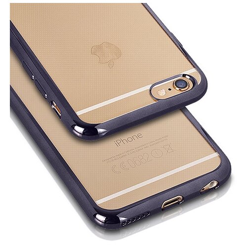  Silikonski ovitek z okvirjem za iphone 5, 5S, 5SE - temno siv Slike