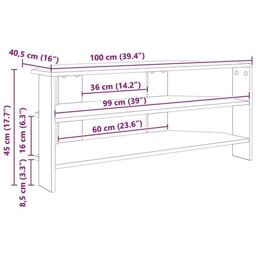  KutuskiTVormar Umjetnički hrast 102x40 5x45cm Konstruirano drvo Slike
