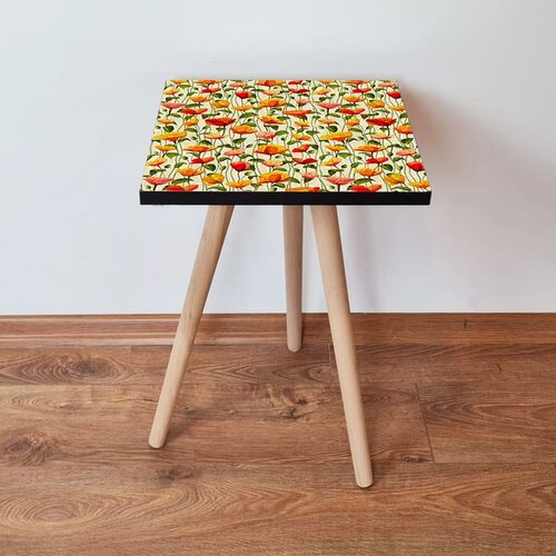 Hanah home Shp248 - yellow yellowgreenorangewhite side table Cene