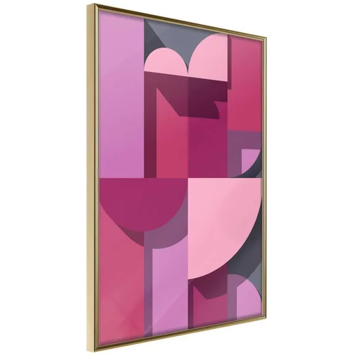  Poster - Pink Geometry 30x45