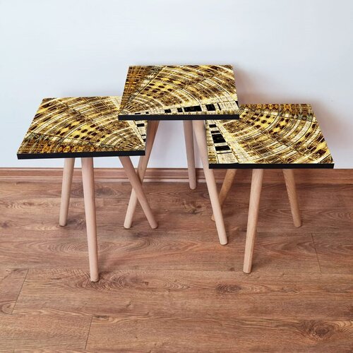 Hanah home set klub stočića 3Shp49, 3 komada, Šarena Cene