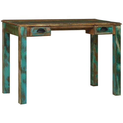  Radni stol Smeđa 112 x 55 x 76 cm Čvrsto drvo iz reciklaže Slike