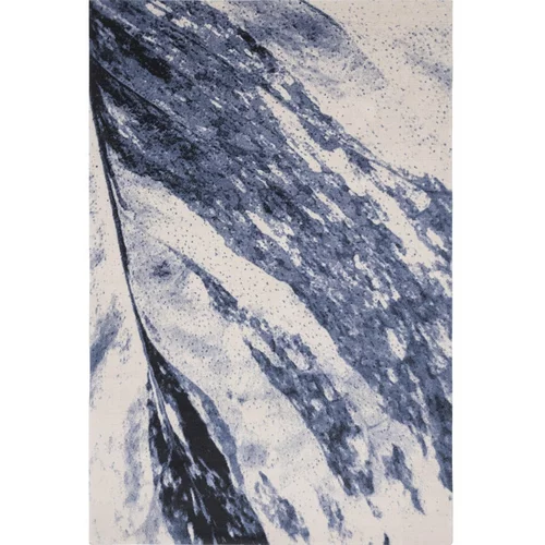 Agnella Modra volnena preproga 133x180 cm Albo –