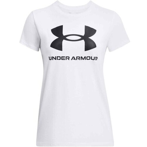 Under Armour Funkcionalna majica &amp;#039;SPORTSTYLE&amp;#039; črna / bela Slike