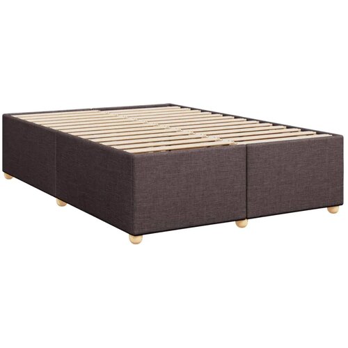  Boxspring krevet s madracem Tamno smeđa 160 x 200 cm Tkanina - Tamno smeđa 160 x 200 cm Dizajn linija Slike