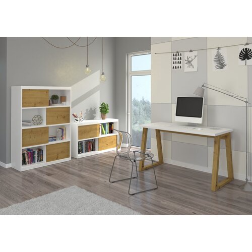 ADRK Pisa�i stol Iwo u raznim bojama 135 cm - HRAST ARTISAN-BIJELA Cijene
