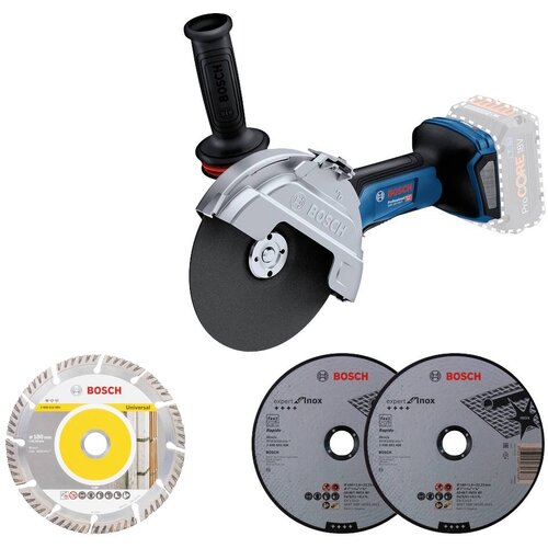 Bosch Najboljše iz obeh svetov: globina reza kotnega brusilnika 230 mm glede na velikost in težokotni brusilnik 125 mm Professional GWS 18V-180 P 06019H6L01 akumulatorski kotni brusilnik 18, (21343722) Cene