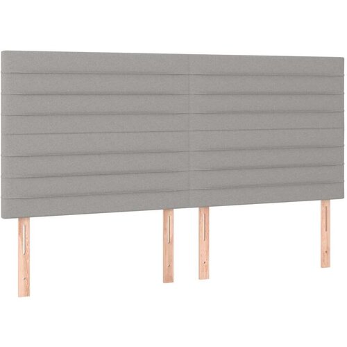  Krevet box spring s madracem svjetlosiva 160x200 cm tkanina Slike