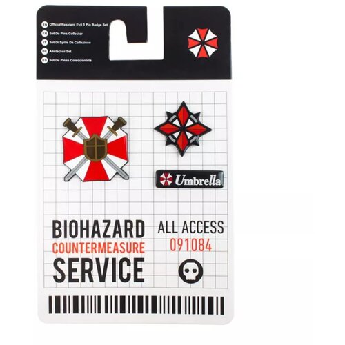 Pyramid International Official Resident Evil 3 Pin Badge Set Slike