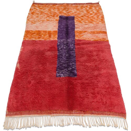 RugsX Preproge BERBER preproga MR4015 Beni Mrirt ročno tkana 150x200 cm Rdeča Cene