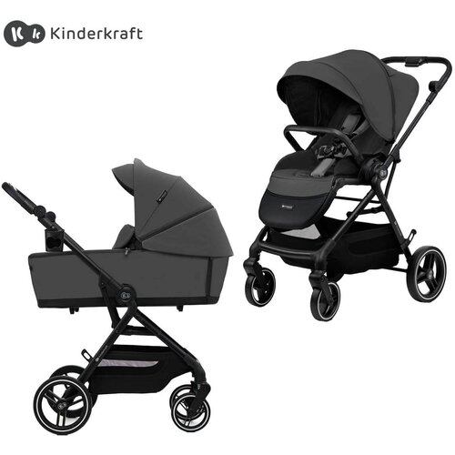 Kinderkraft otroški voziček 2v1 yoxi™ moonlight grey Cene
