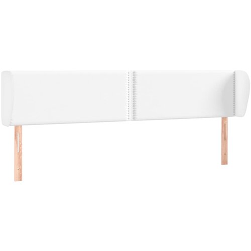 Maison Chic vzglavna omarica - nočna omarica - posteljna omarica z u&amp;scaron;esi belo 183x23x78/88 cm umetno usnje, (21709319) Slike