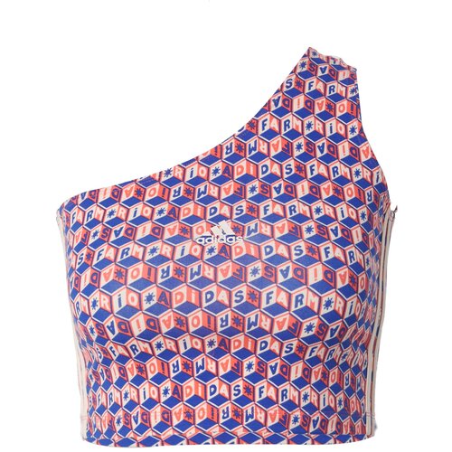 Adidas Športni top 'Farm' kraljevo modra / losos / naravno bela Cene