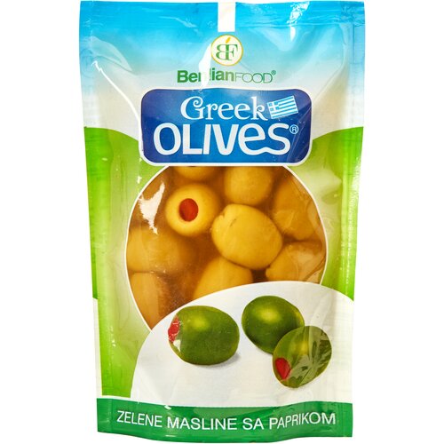 Benlian Foods Zelene masline sa paprikom u dojpak Slike