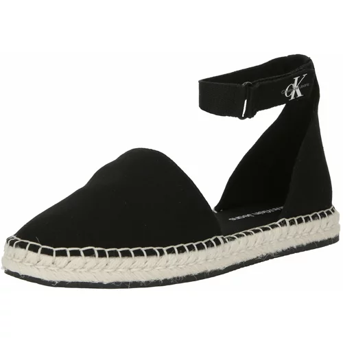 Calvin Klein Jeans Espadrile crna / bijela