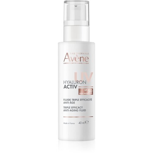 Av&amp;egrave;ne Hyaluron Activ UV Triple Efficacy Anti-Aging Fluid za&amp;scaron;čitni fluid s hialuronsko kislino SPF 50 40 ml Slike
