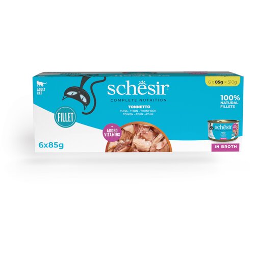  Ekonomično pakiranje Schesir Complete Nutrition filet u temeljcu 24 x 85 g - Tuna Slike