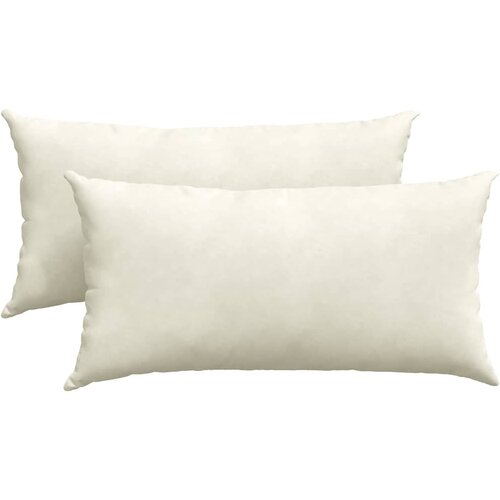 Jastučići za sofu 2 pcs Krema 80 x 40 cm Kordura tekstil Slike