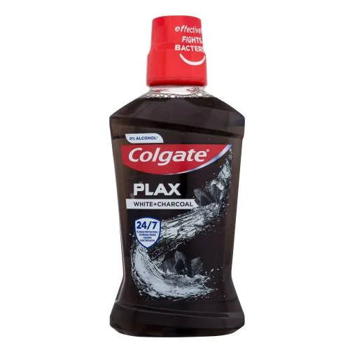 Colgate Plax White + Charcoal 500 ml vodica za ispiranje usta za izbjeljivanje