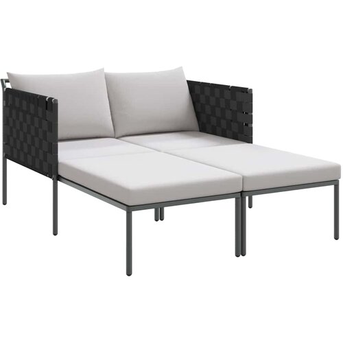  Ležaljka na suncu s jastukom Antracit 153 x 115 x 69.5 cm Slike
