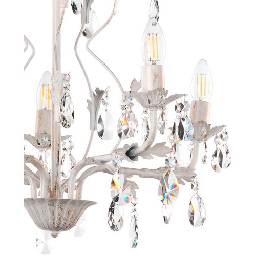Lesnina XXXL ONLI - Luster na lancu TERESA 5xE14/6W/230V beli Slike