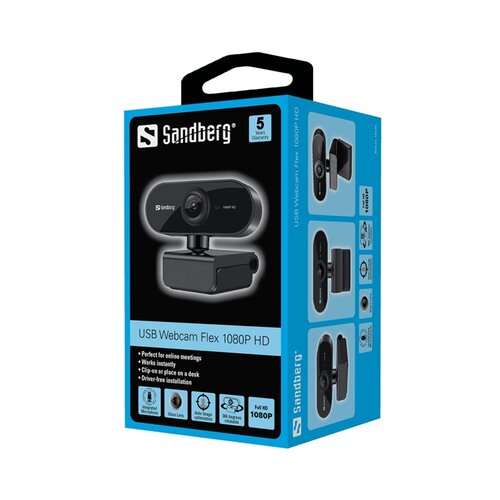 Sandberg web kamera usb webcam flex 1080p hd 133-97 Slike