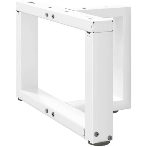  Noge za klub stolić T-oblika 2 kom Bijele 50x25x(30-31) cm Čelik - Bijela 50 x 25 x (30-31) cm 1 Slike