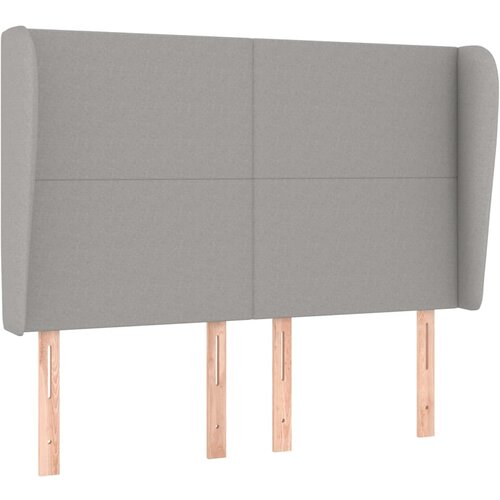 Maison Chic vzglavna omarica - nočna omarica - posteljna omarica z u&amp;scaron;esi svetlo sivo 147x23x118/128 cm blago, (21708111) Slike