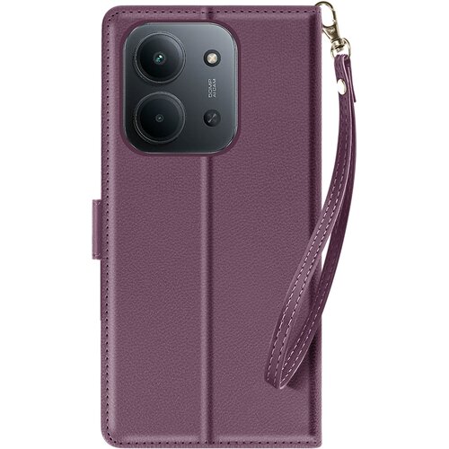 AVIZAR Denarnica za Xiaomi Redmi 15C Magnetna z vrvico in stojalom, Temno vijolična, (5000190566) Cene